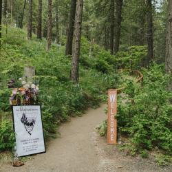 Trail entrance decorations