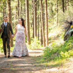 Couple on the Yurt Trail in May