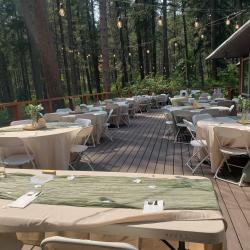 Dinner on the lodge deck