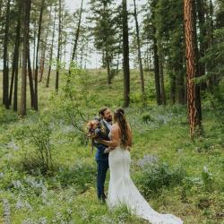 May wedding with Lupine blooming
